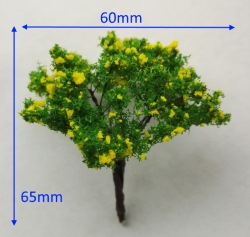 Blommande träd 6.5cm 5 st