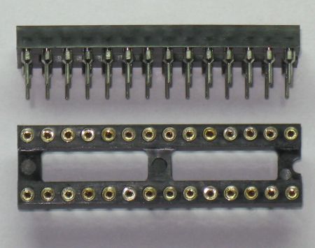 28 pin IC sockel 7.62mm delning