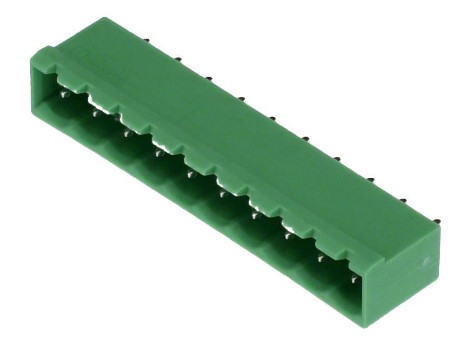 10 polig rak stiftlist 5.08mm delning