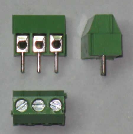 3 polig skruvplint 3.5mm delning