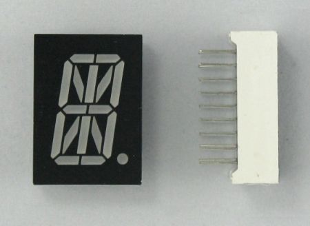 16 segment  röd  12.7mm GA