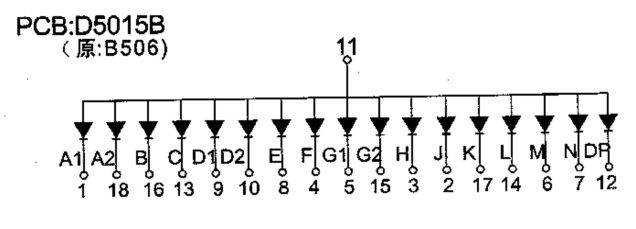 16 segment  röd  12.7mm GA