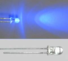 Led 5mm klar lila intensiv