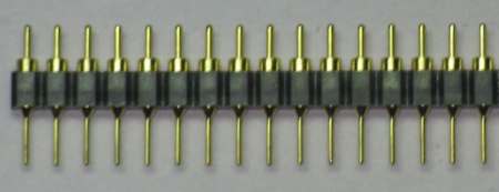 Rak stift-stiftlist svarvad 1x40 pol 2.54mm delning